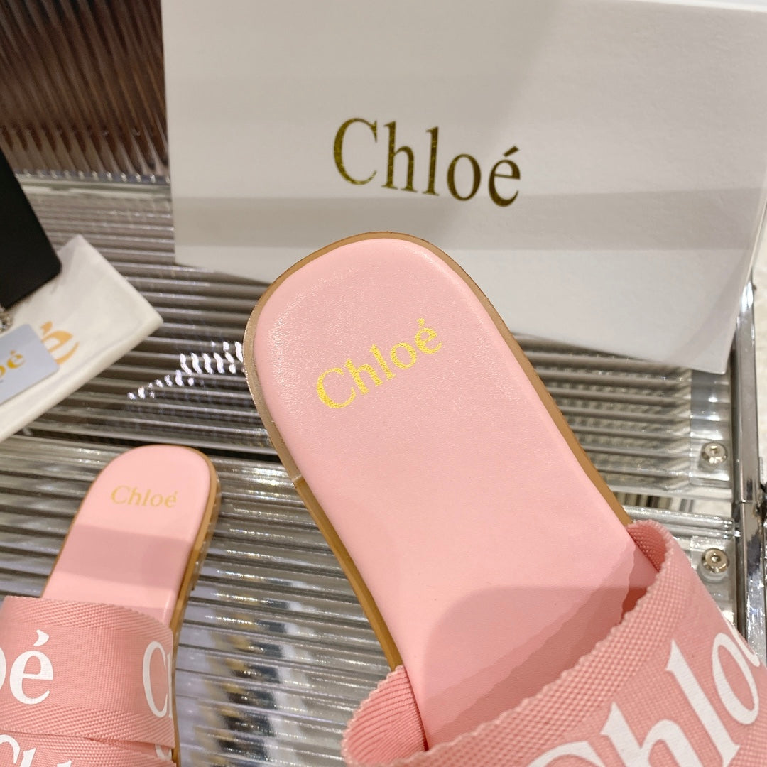 WOODY SLIPPER IN ROSE PINK CANVAS