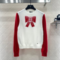 CHANEL 25S LONG-SLEEVE ROUND-NECK SWEATER 507