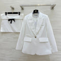 CHANEL 26S LACE-TRIMMED BLAZER 811