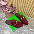 BOTTEGA VENETA OPEN-BACK LOAFER REALISED IN GARNET RED SUEDE WITH SIGNATURE METALLIC KNOT DETAIL