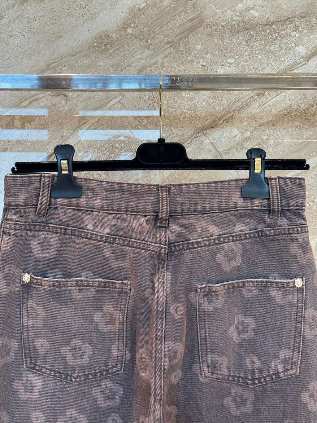 CHANEL 25S RETRO FLORAL JEANS 316