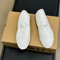 ALAIA FISHNET MESH BALLET FLATS 25S IN WHITE FABRIC