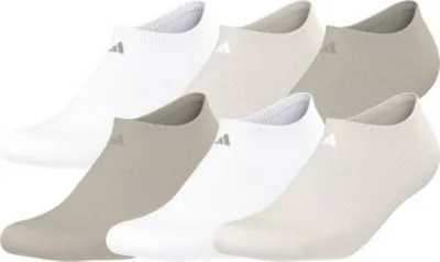 adidas Men's Athletic Cushioned 6-Pack No Show Socks