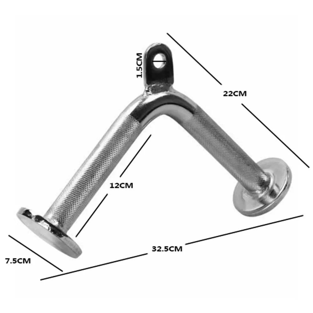 Solid Tricep Pressdown Bar Chrome