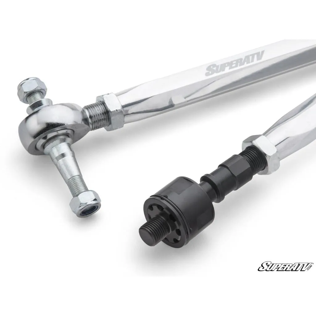 SuperATV Polaris RZR Turbo S RackBoss 2.0 Billet Aluminum Hex Tie Rod Kit